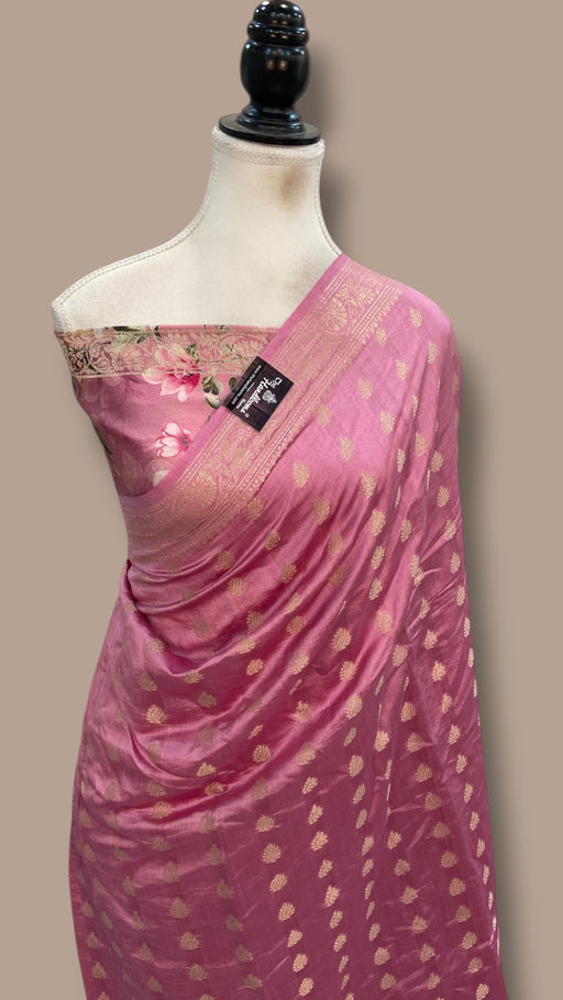 Pure Chiniya Silk Handloom Banarasi Saree - The Handlooms