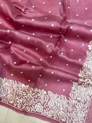 Pure Organza Chikankari Handloom Banarasi Saree - The Handlooms