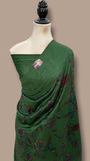 Tussar Silk Handloom Banarasi Saree With Chikankari - The Handlooms