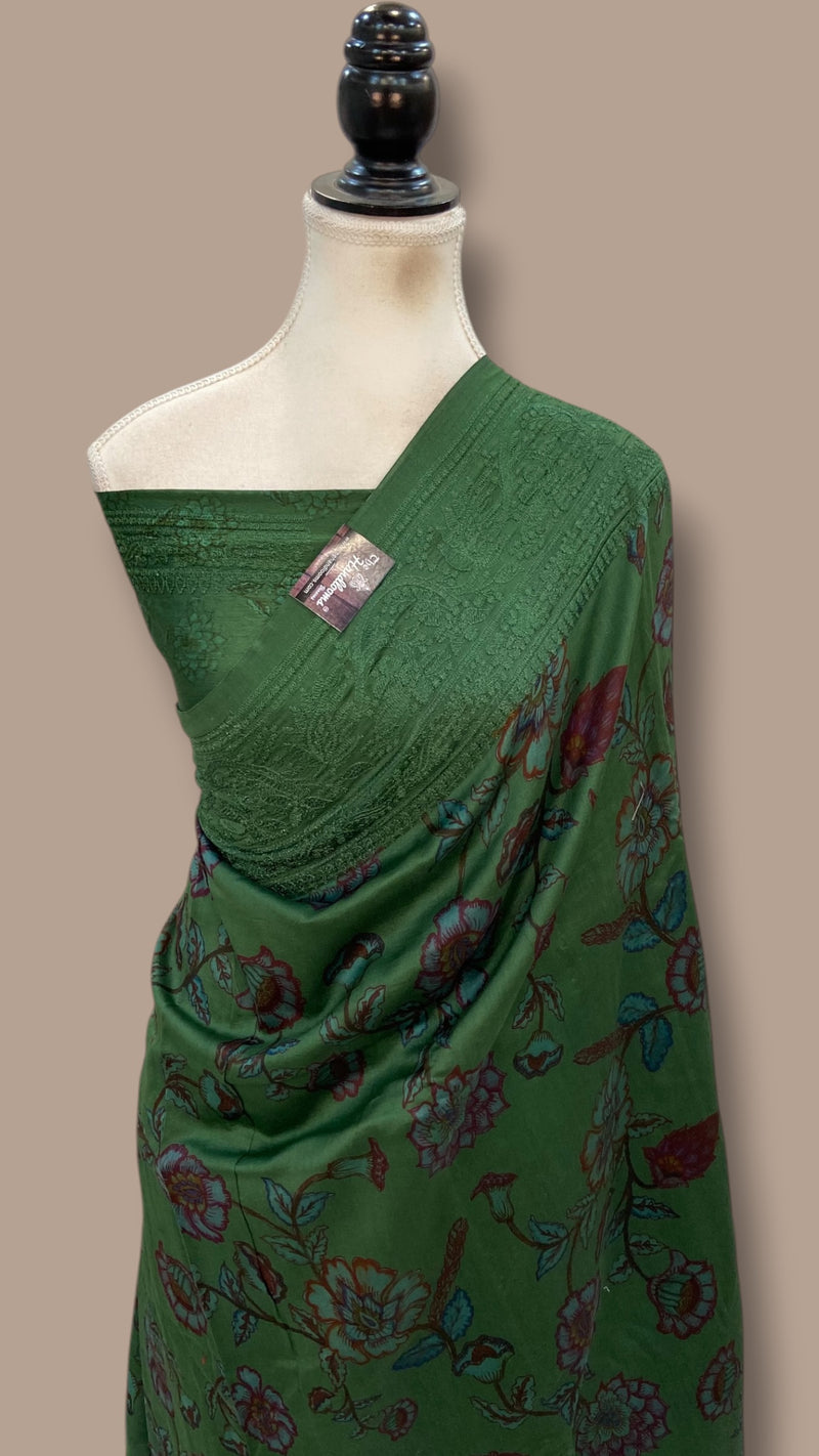 Tussar Silk Handloom Banarasi Saree With Chikankari - The Handlooms