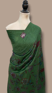 Tussar Silk Handloom Banarasi Saree With Chikankari - The Handlooms
