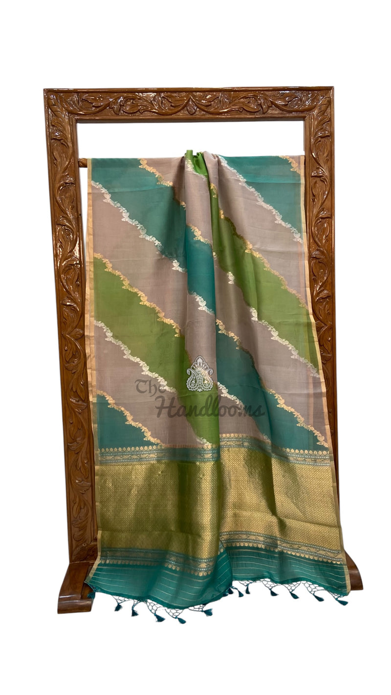 Rangkat Pure Kora Handloom Banarasi Saree