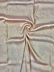 Pure Katan Silk Tanchui Brocade Handloom Banarasi Fabric - The Handlooms