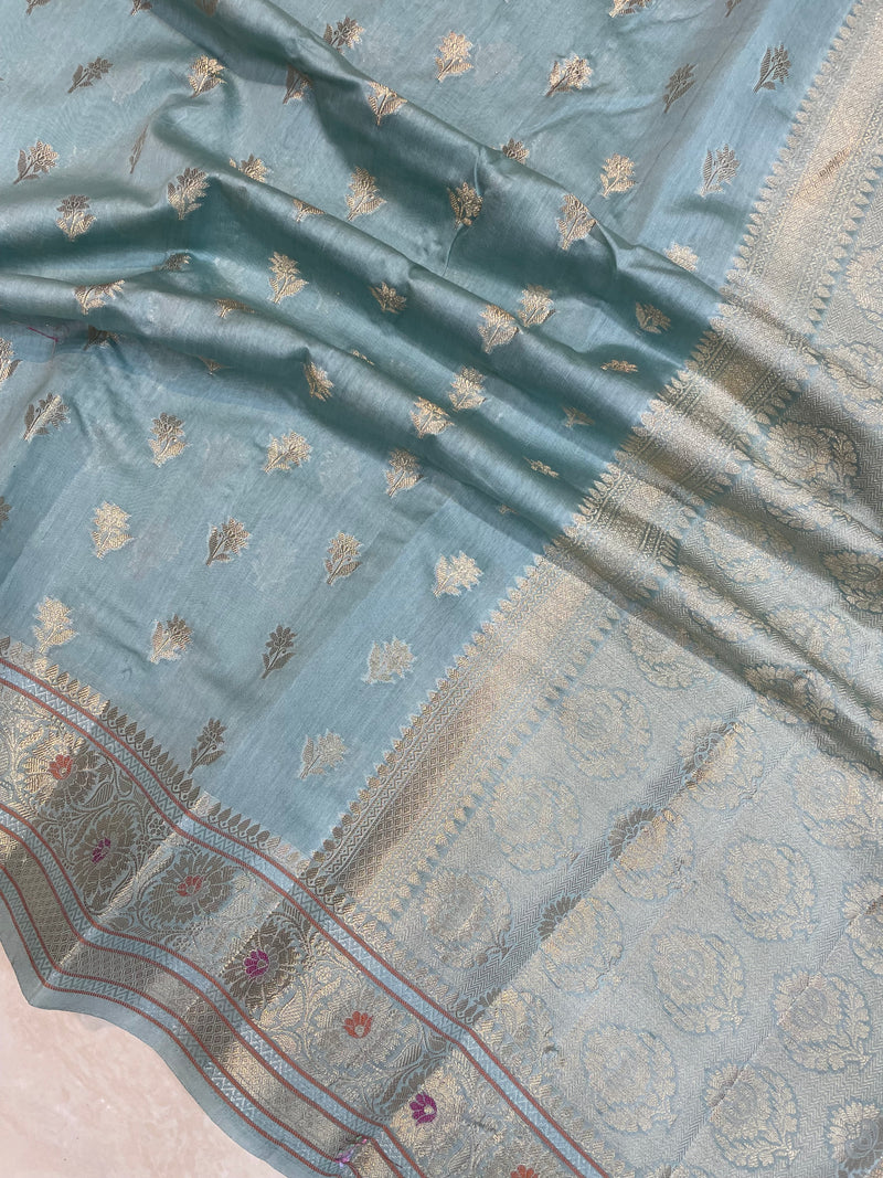 Pure Cotton Banarasi Handloom Saree - The Handlooms