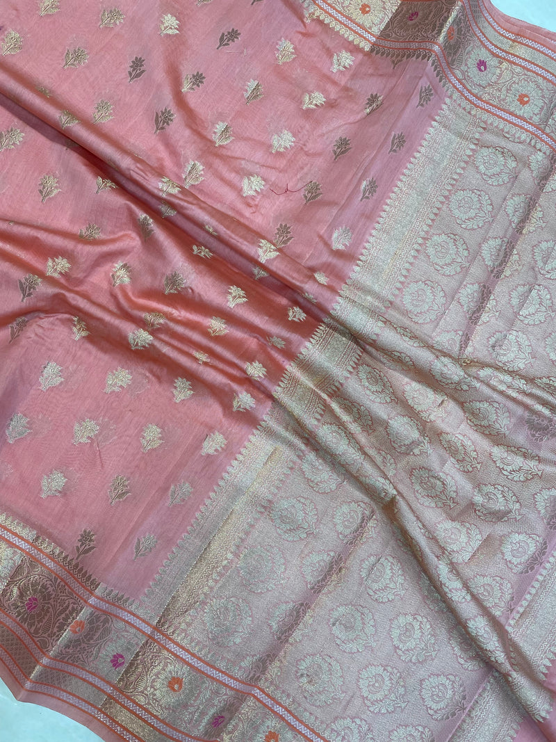 Pure Cotton Banarasi Handloom Saree - The Handlooms