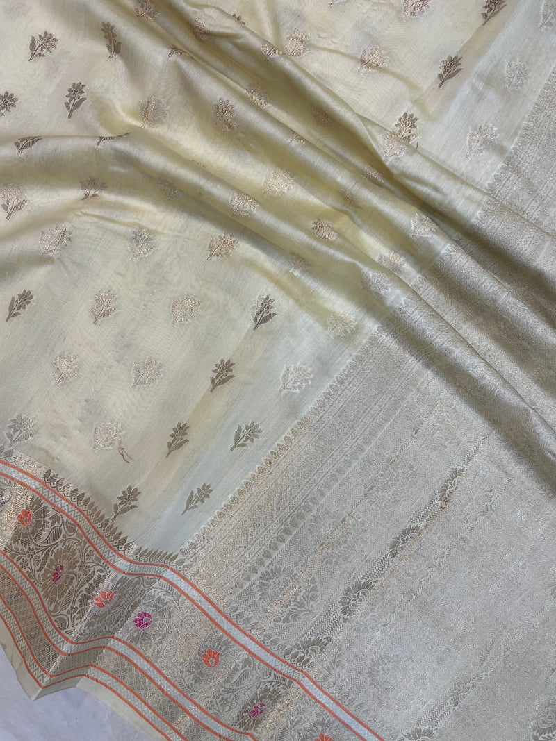 Pure Cotton Banarasi Handloom Saree - The Handlooms