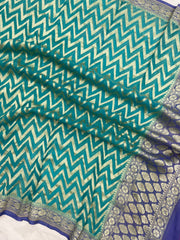 Pure Khaddi Georgette Handloom Dupatta - The Handlooms