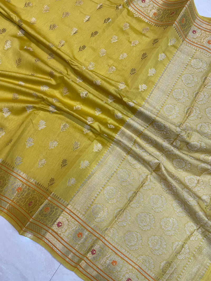 Pure Cotton Banarasi Handloom Saree - The Handlooms