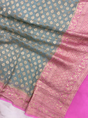 Pure Khaddi Georgette Handloom Dupatta - The Handlooms