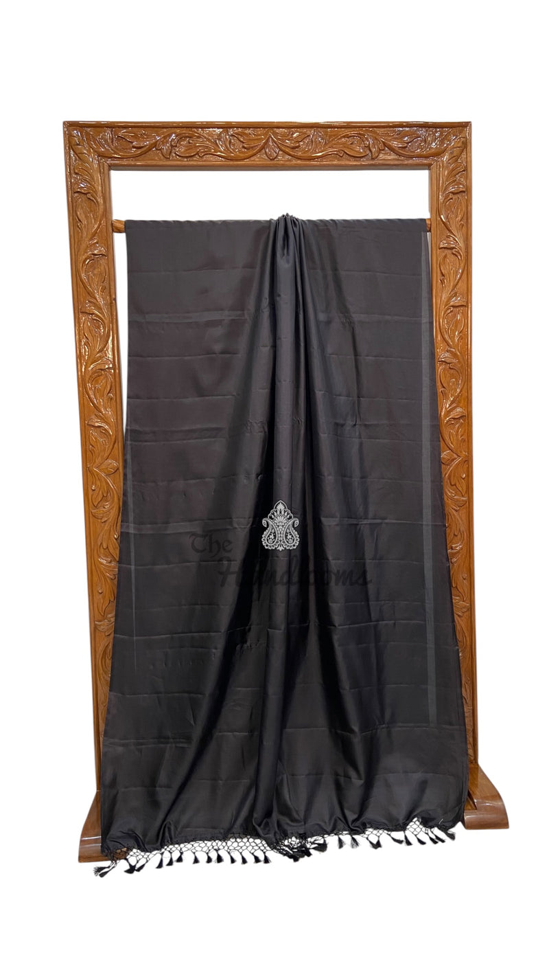 Pure Katan Silk Handloom Banarasi Saree-Plain