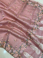 Pure Organza Chikankari Handloom Banarasi Saree - The Handlooms