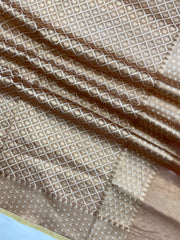 Pure Tissue Reshmi Zari Banarasi Brocade Handloom Dupatta - The Handlooms