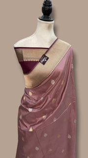 Pure Katan Silk Banarasi Handloom Saree - All Over Kadua Motifs - The Handlooms