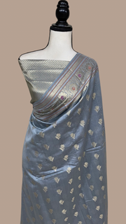Pure Cotton Banarasi Handloom Saree - The Handlooms