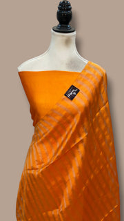 Pure Mango Silk Handloom Banarasi Dress Material - The Handlooms