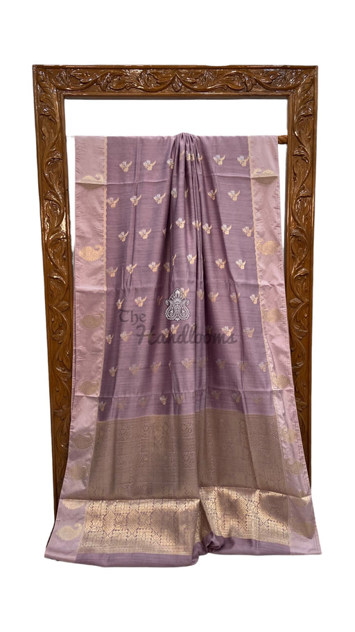 Pure Chiniya Silk Khaddi Handloom Banarasi Saree - The Handlooms