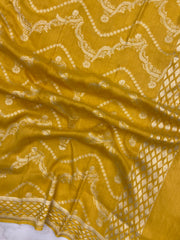 Pure Moonga handloom Dupatta - The Handlooms