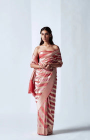 Khaddi Georgette Handloom Banarasi Saree - The Handlooms