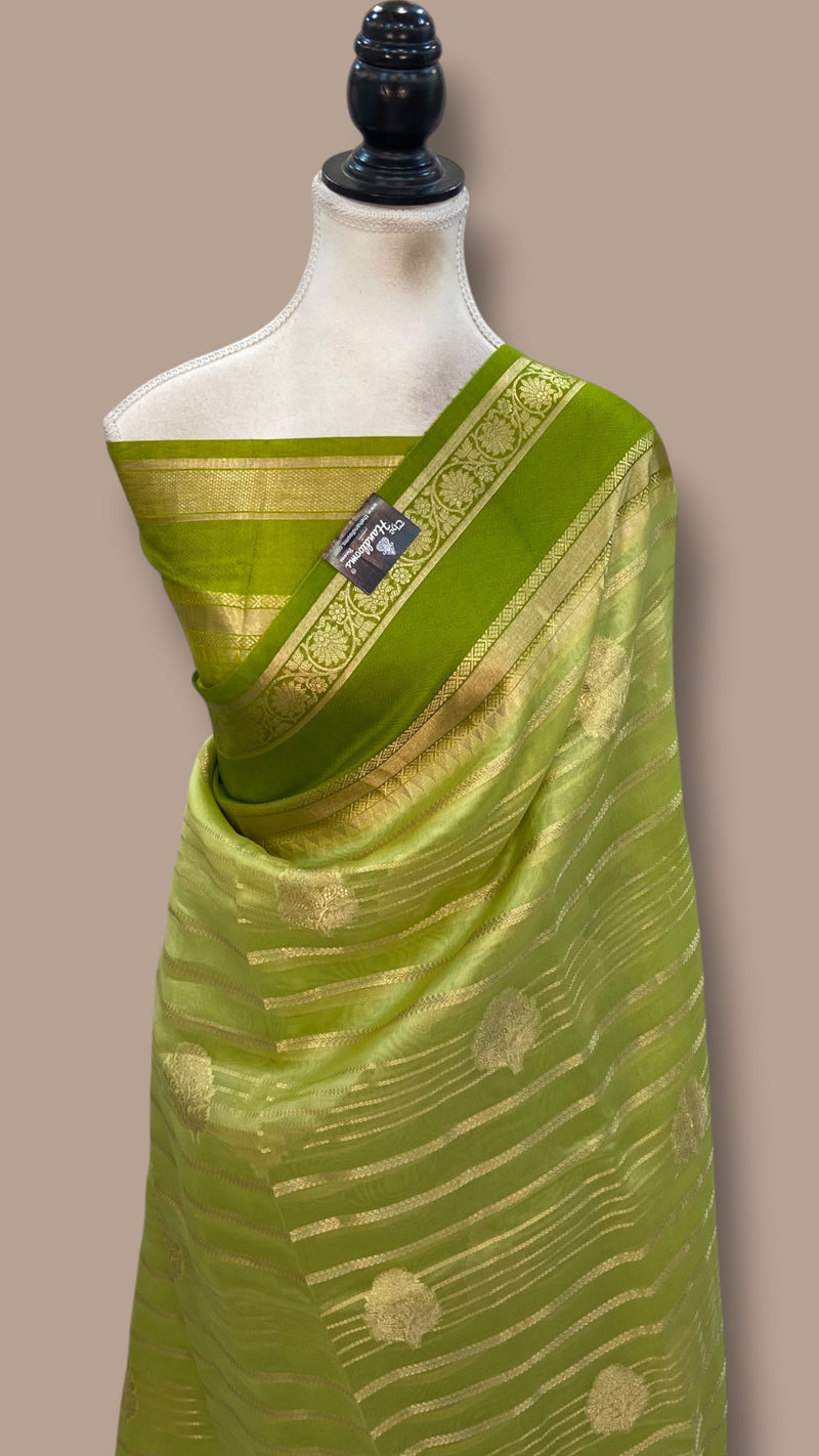 Pure Kora Silk Handloom Banarasi Saree
