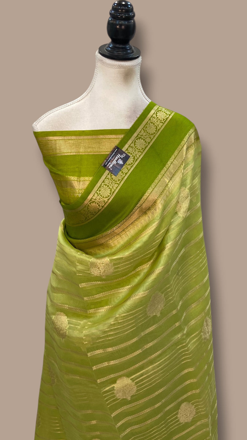 Pure Kora Silk Handloom Banarasi Saree