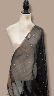 Pure kora Banarasi Handloom Dupatta - The Handlooms