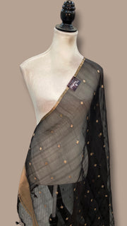 Pure kora Banarasi Handloom Dupatta - The Handlooms