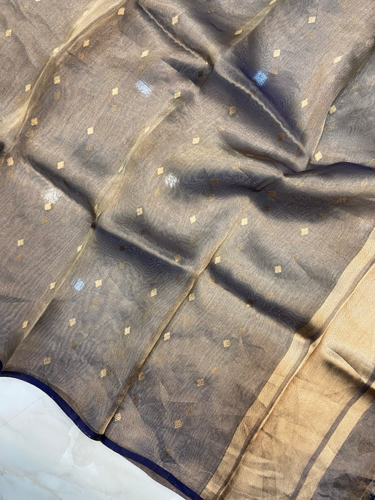 Pure kora Tissue Banarasi Brocade Handloom Dupatta