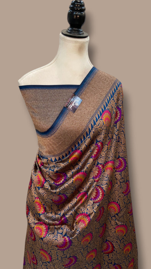 Nita Ambani Regal Pure Katan Silk Banarasi Saree – Handwoven Tanchui Brocade - The Handlooms