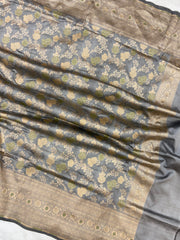 Pure Katan Silk Handloom Banarasi Dupatta - Meenakari - The Handlooms