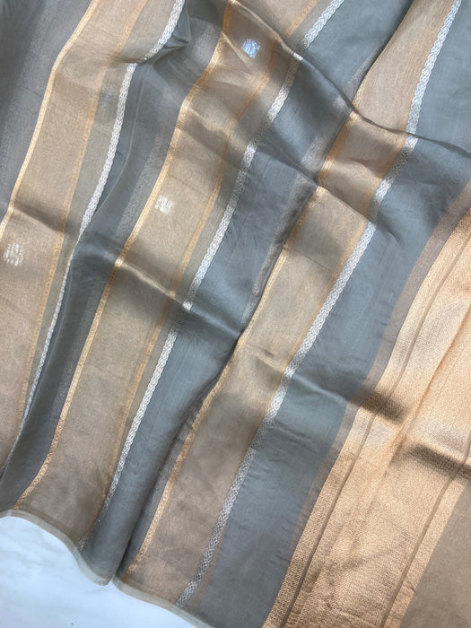 Pure kora Tissue Banarasi Brocade Handloom Dupatta