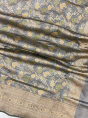 Pure Katan Silk Handloom Banarasi Dupatta - Meenakari - The Handlooms