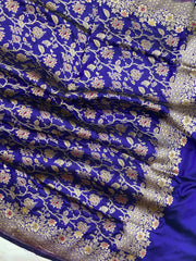 Pure Katan Silk Handloom Banarasi Dupatta - Meenakari - The Handlooms