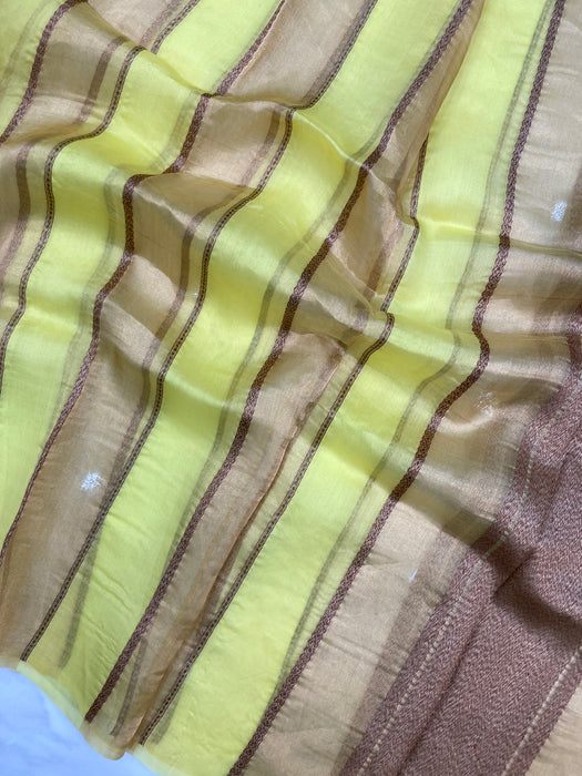 Pure kora Tissue Banarasi Brocade Handloom Dupatta