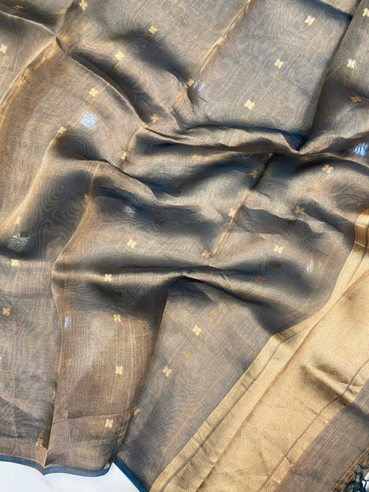 Pure kora Tissue Banarasi Brocade Handloom Dupatta