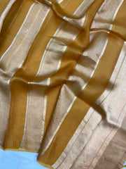 Pure kora Tissue Banarasi Brocade Handloom Dupatta - The Handlooms