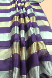 Pure tissue Chanderi Handloom Banarasi Saree - The Handlooms