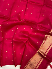 Pure kora Banarasi Handloom Dupatta - The Handlooms