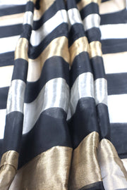 Black Pure tissue Chanderi Handloom Banarasi Saree - The Handlooms