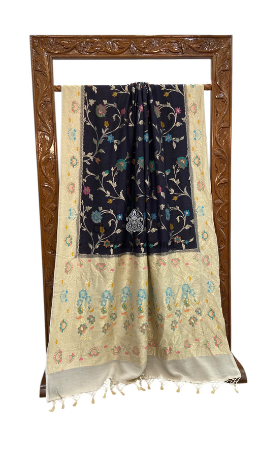 Moonga Georgette Handloom Banarasi Saree - The Handlooms