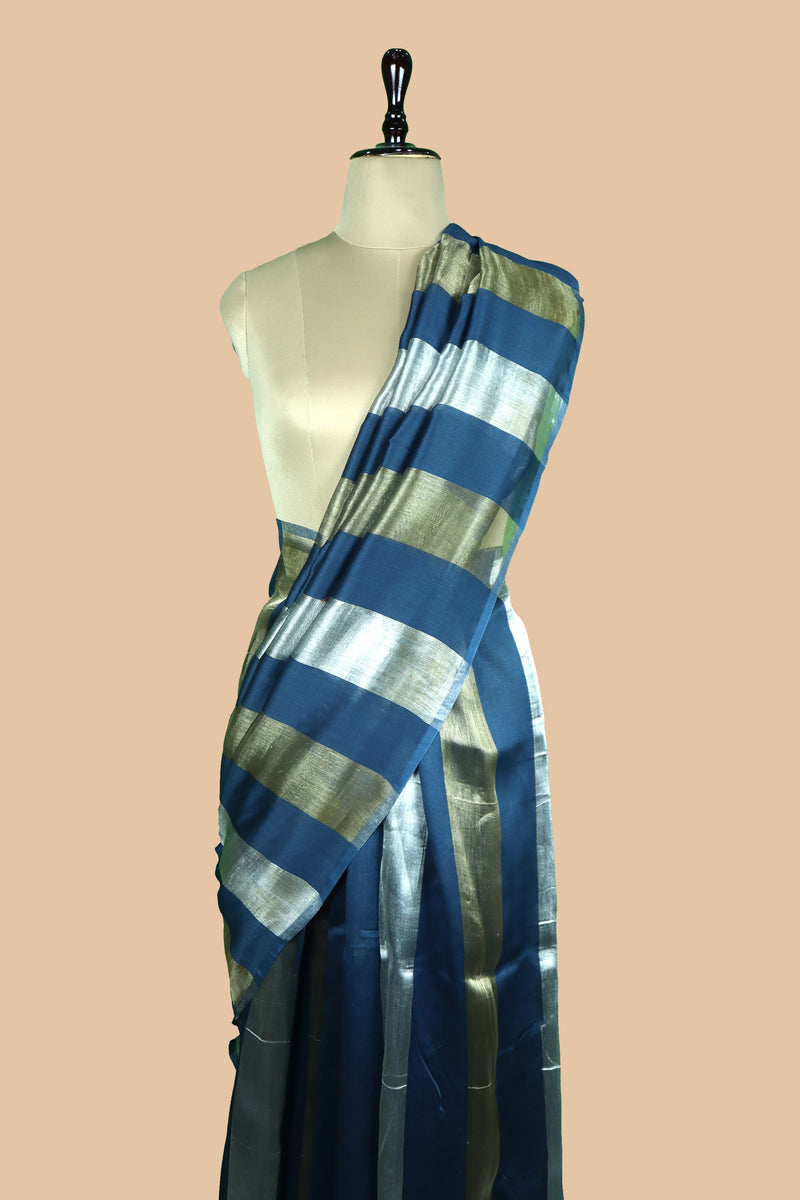 Pure tissue Chanderi Handloom Banarasi Saree - The Handlooms