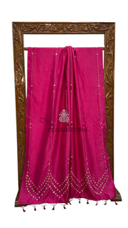 Pragya Jaiswal in Pure Katan Silk Banarasi Handloom Saree - Handwork - The Handlooms