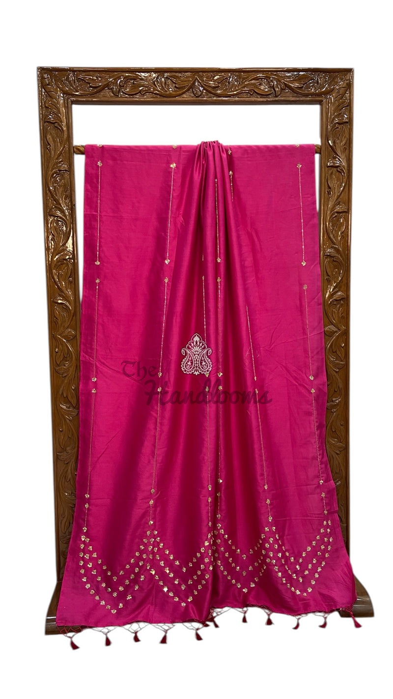 Pragya Jaiswal in Pure Katan Silk Banarasi Handloom Saree - Handwork - The Handlooms