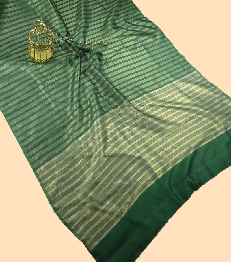 Pure tissue Chanderi Handloom Banarasi Saree - The Handlooms