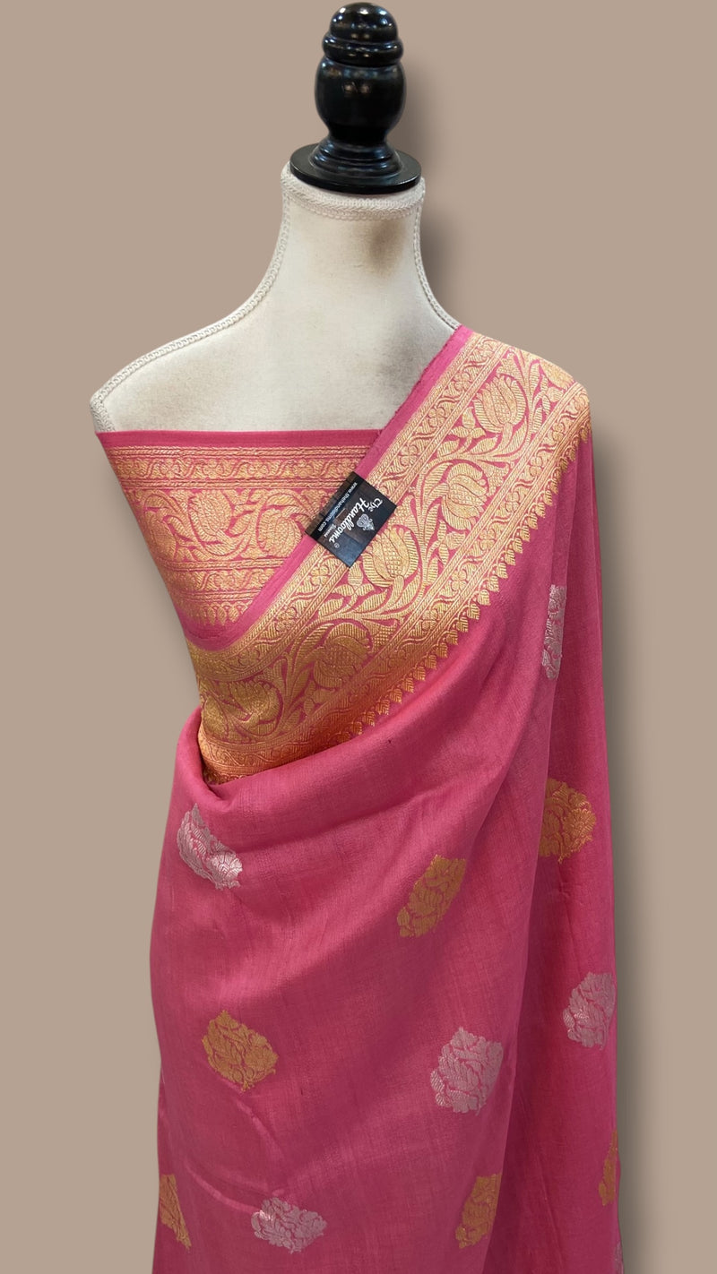 Tussar Georgette Handloom Banarasi Saree