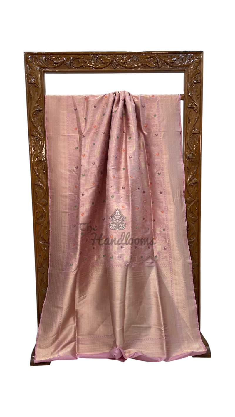Regal Pure Katan Silk Banarasi Saree – Handwoven Tanchui Brocade