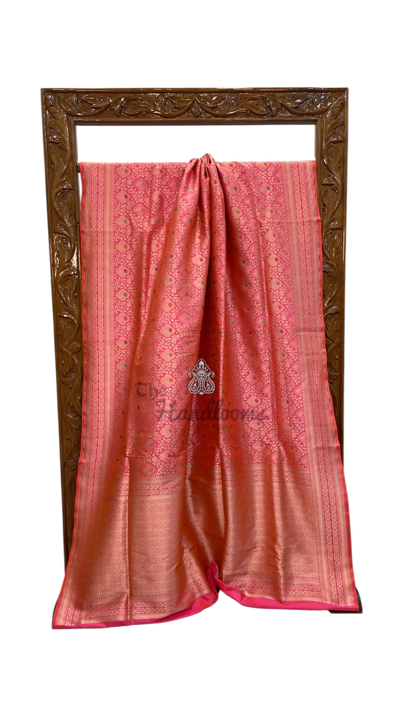 Regal Pure Katan Silk Banarasi Saree – Handwoven Tanchui Brocade