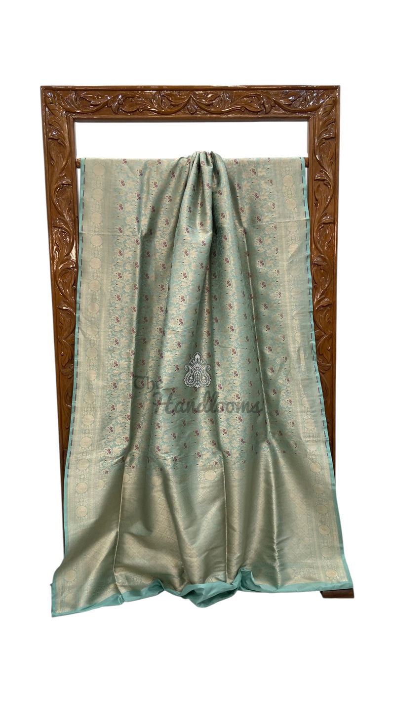 Regal Pure Katan Silk Banarasi Saree – Handwoven Tanchui Brocade