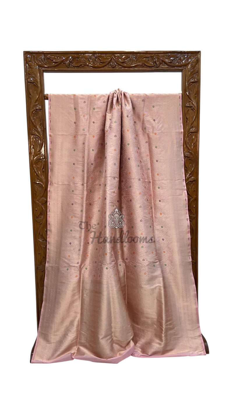 Regal Pure Katan Silk Banarasi Saree – Handwoven Tanchui Brocade