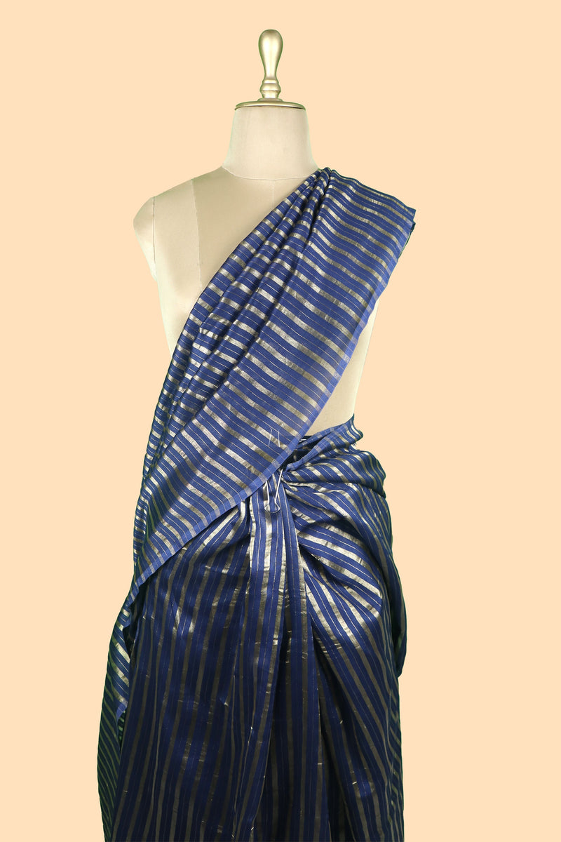 Pure tissue Chanderi Handloom Banarasi Saree - The Handlooms