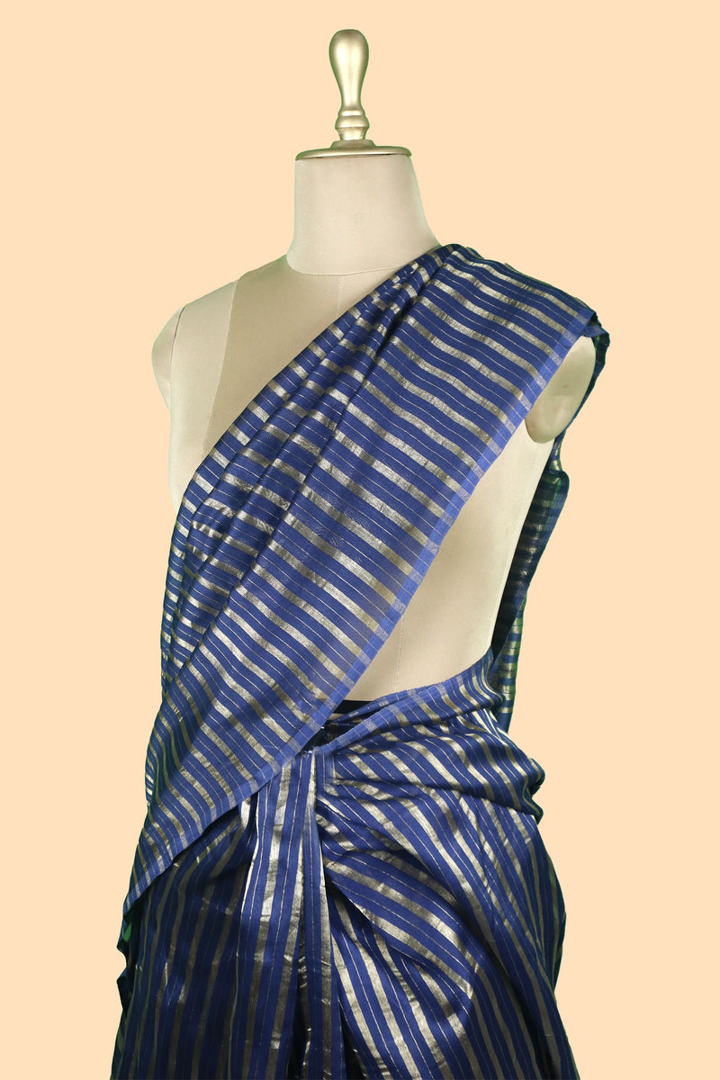 Pure tissue Chanderi Handloom Banarasi Saree - The Handlooms